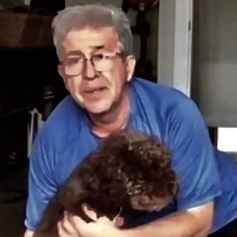 SH Zoom Pets 13 Scott and his dog exercising with Sheila Hamilton Movement Garden